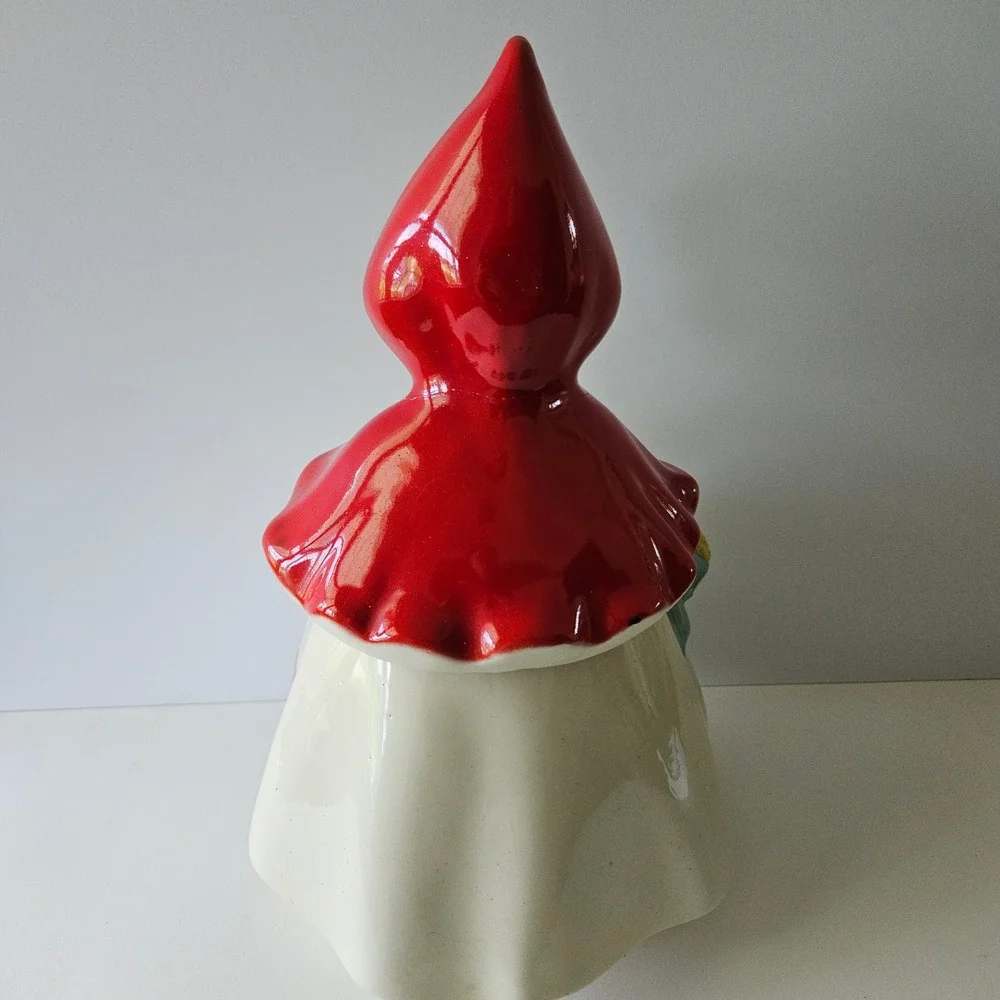 Hull Pottery Little Red Riding Hood Cookie Jar Porcelain *BROKEN*REPAIRED*READ*